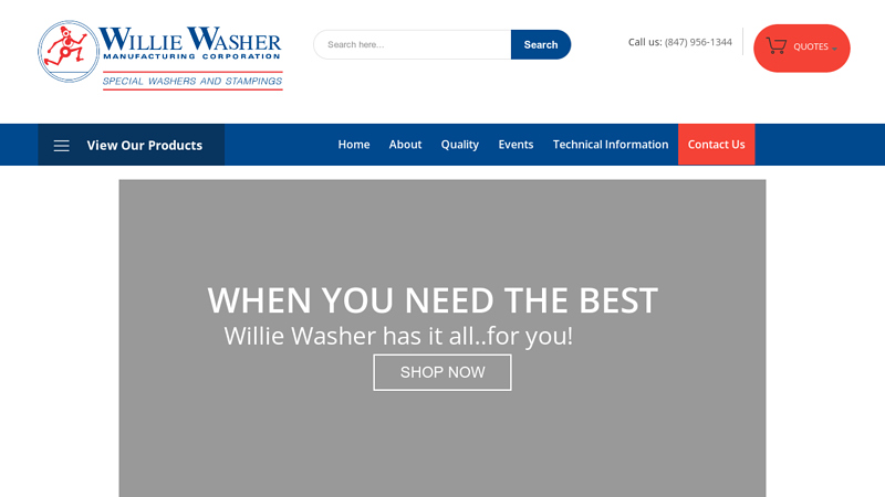 Willie Washer | Flat, Fender, & Belleville Washers