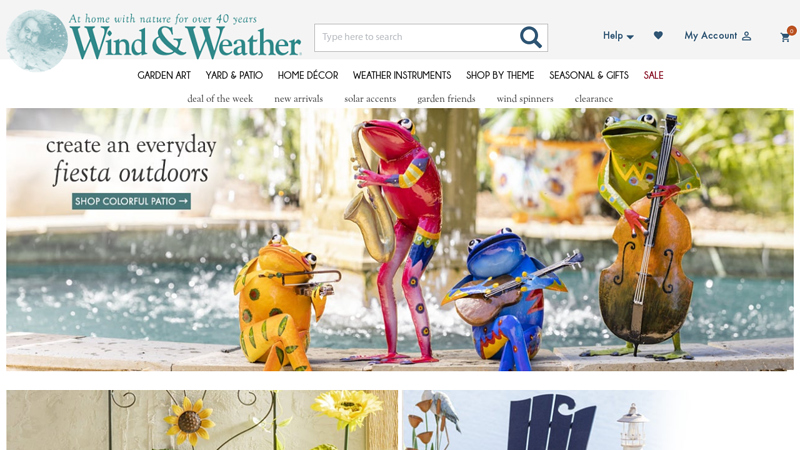 Wind and Weather | Shop Wind Spinners, Garden Decor and Wall Art