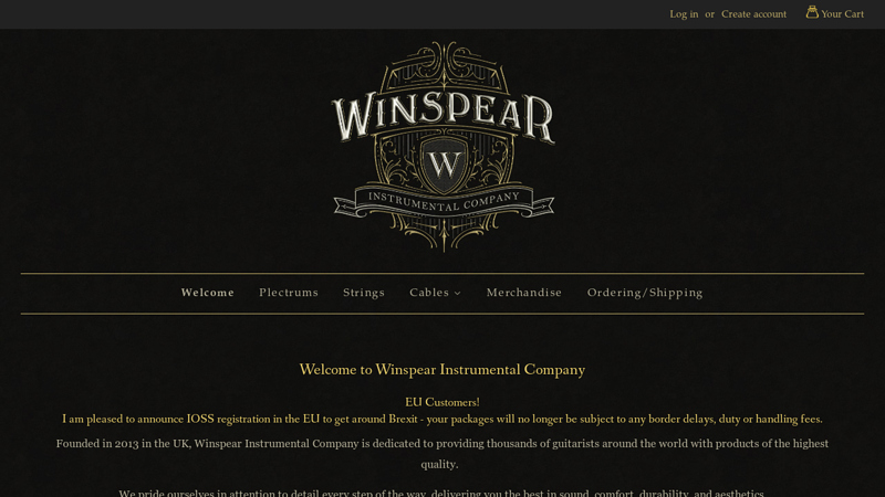 Winspear Instrumental Company ~ Boutique Guitar Accessories