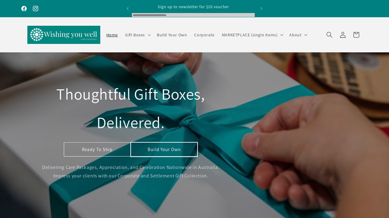 Express shipping for Care packages & gift boxes | Wishing you well