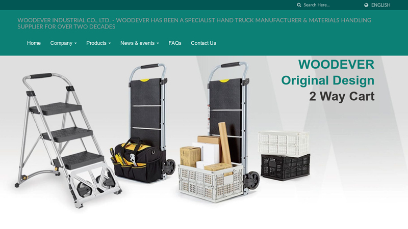 WOODEVER HAS BEEN A SPECIALIST HAND TRUCK MANUFACTURER & MATERIALS HANDLING SUPPLIER FOR OVER TWO DECADES
