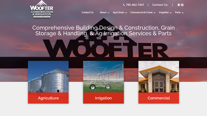 Woofter Construction, Grain Handling, Storage, Irrigation & Parts | Kansas | Woofter Construction & Irrigation