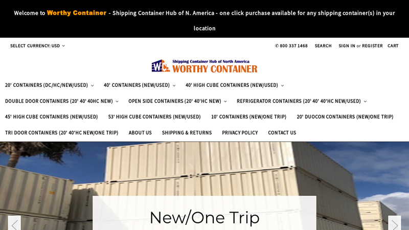 Shipping Containers Hub, Standard and High Cube Containers - Worthy Container