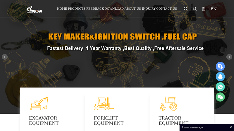 wholesale all excavator parts -wunfanparts