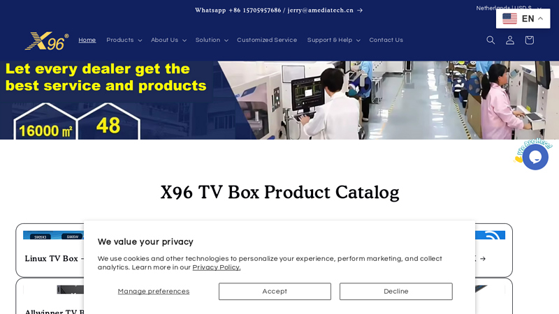 Android TV Box Manufacturer | Smart TV BOX Factory C X96mini TV Box