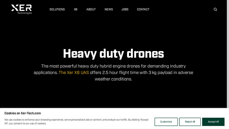 Heavy duty drones - Xer Technologies
