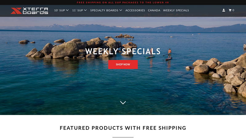 Stand Up Paddle Boards - SUP Packages by XTERRA BOARDS- San Diego, CA