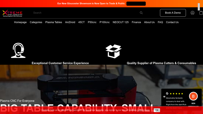 CNC Plasma Cutters | Welding Supplies & Gas Gloucester