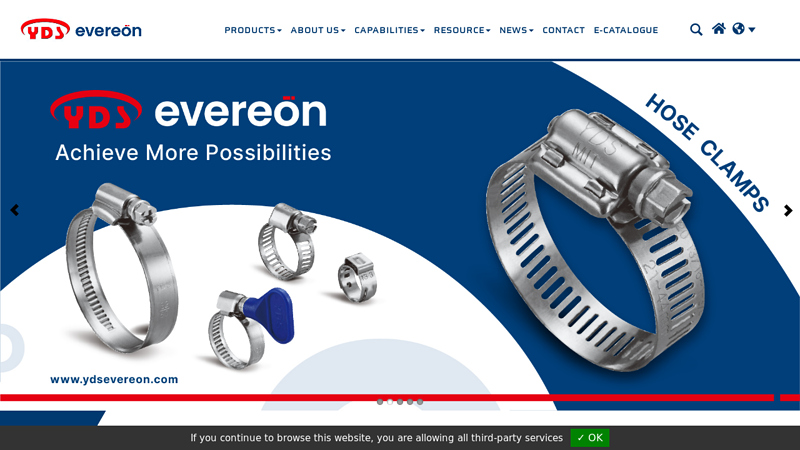 Pioneer German Hose Clamps Manufacturers | EVEREON INDUSTRIES, Innovative Hose Clamp Suppliers from Taiwan