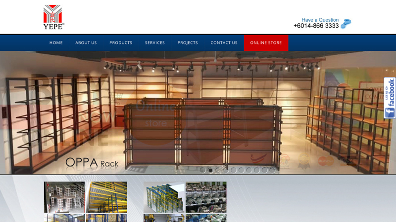 Yepe Sdn Bhd | Heavy Duty Rack | Heavy Duty Racking | Mezzanine Floor | Drive In Racking | Medium Duty Rack | Oppa Rack | Korean Rack | Cantilevel | Boltless Rack | Gondola | Pallet Flow Rack | Racking Malaysia | Gondola Malaysia | Boltless Rack Malaysia | Heavy Duty Rack Malaysia | Pallet Racking Malaysia | Supermarket Gondola Malaysia | Storage System Malaysia | Display System Malaysia | Racking System Manufacturer | Mannequin malaysia | Malaysia