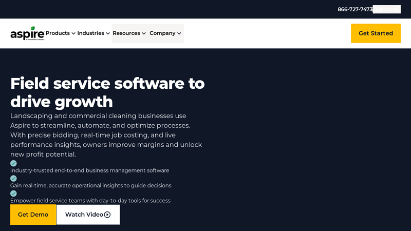 Aspire: Field Service Management Software | Aspire