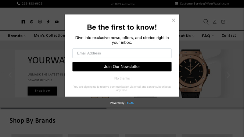 Yourwatch #1 Source for Iconic Swiss Watches Hublot Bvlgari Chopard