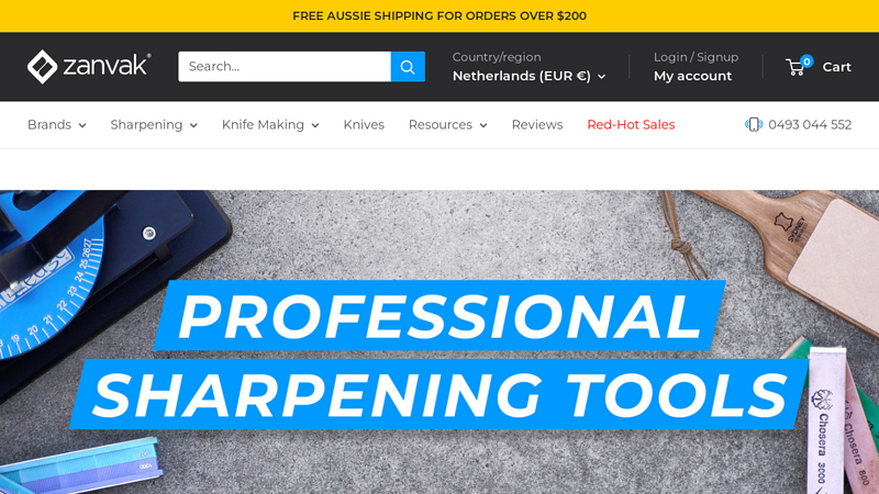 Professional Sharpening Tools & Equipment | Zanvak