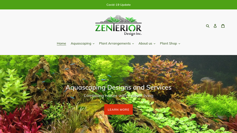 Zenterior Design Inc - Specializing in natural aquarium and plants. C Zenterior Design Inc.