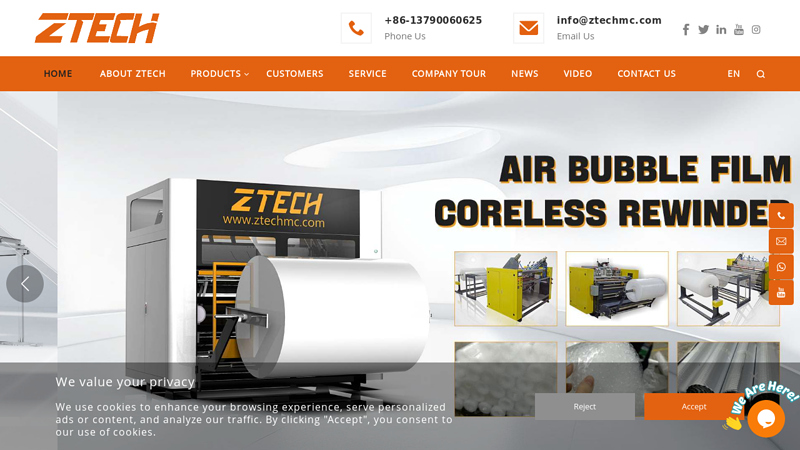 Air air bubble film machine | Bubble Bag Making Machine - ZTECH